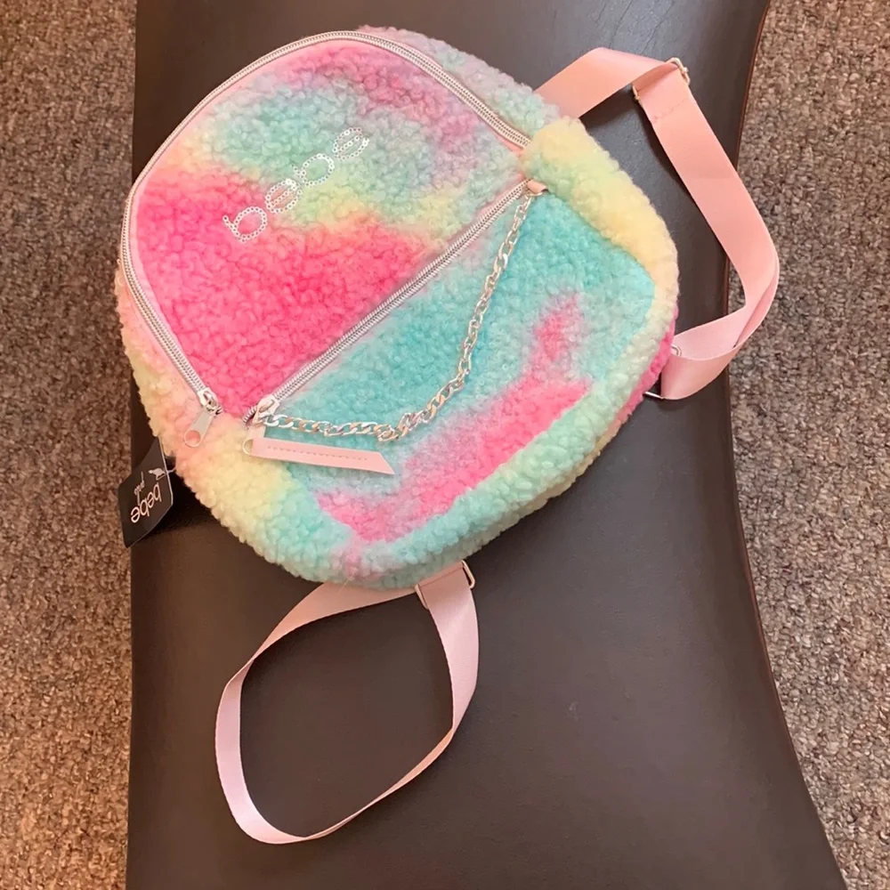 bebe girls, Pastel backpack, NWT